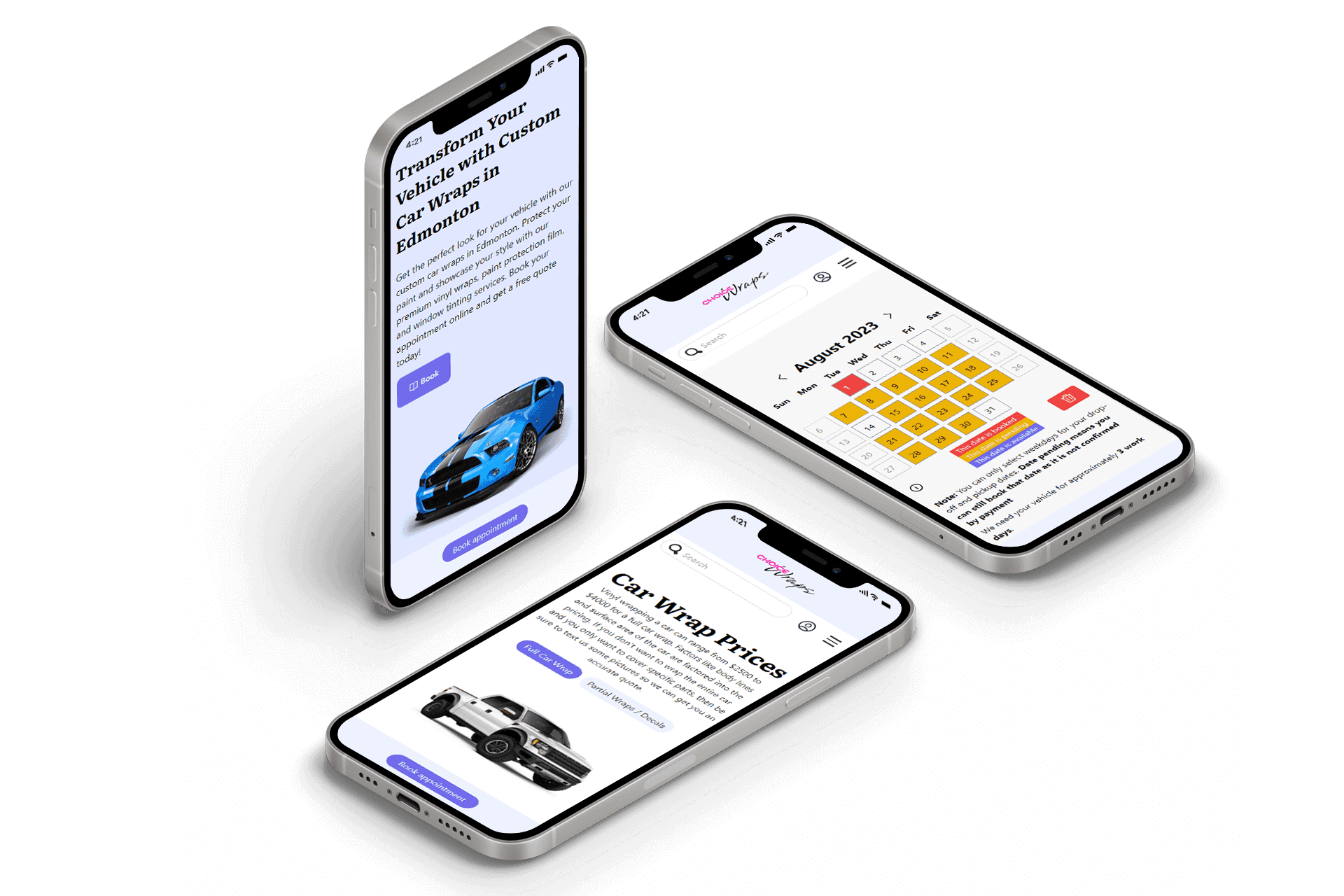 Streamlining Vehicle Wrap Booking: An example of our booking system development
