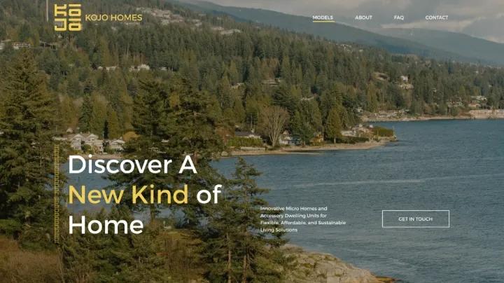 Marketing Site for Pre-fab Tiny Homes